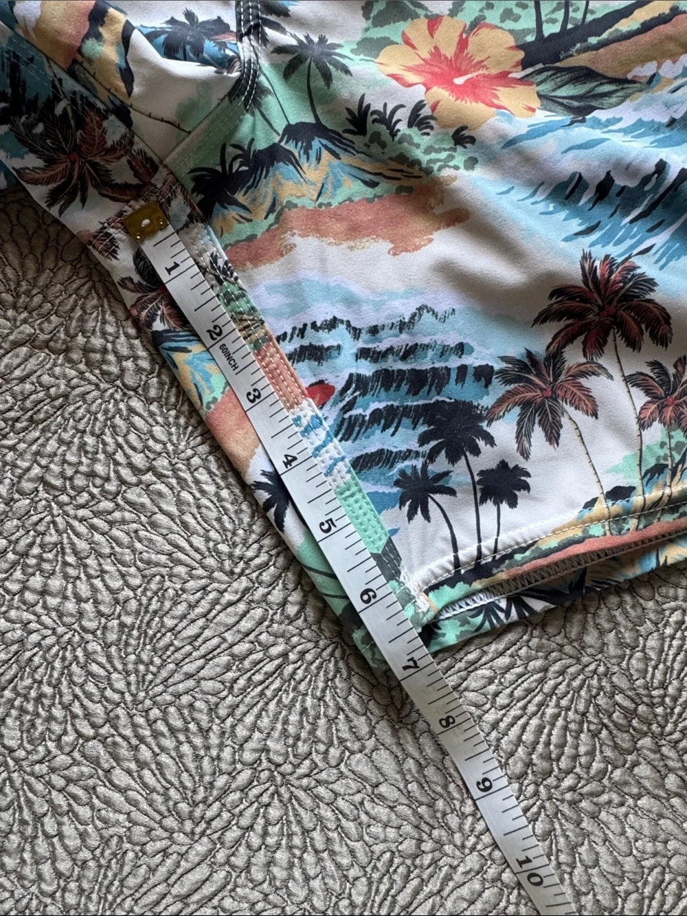 O'Neill HyperFreak Stretch Tropical Print Swim Trunks
